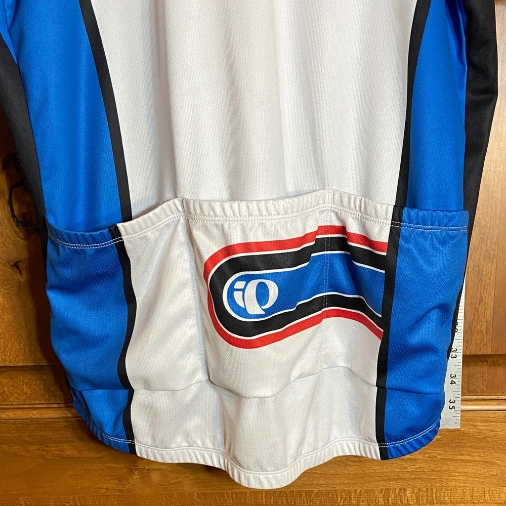 Pearl Izumi Blue, White, Red and Black Cycling Jersey, "2012/2013" - Picture 9 of 11